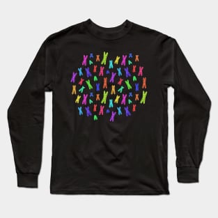 Condensed Chromosomes Pattern: Neon Long Sleeve T-Shirt